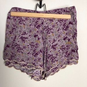 Free People Floral Shorts